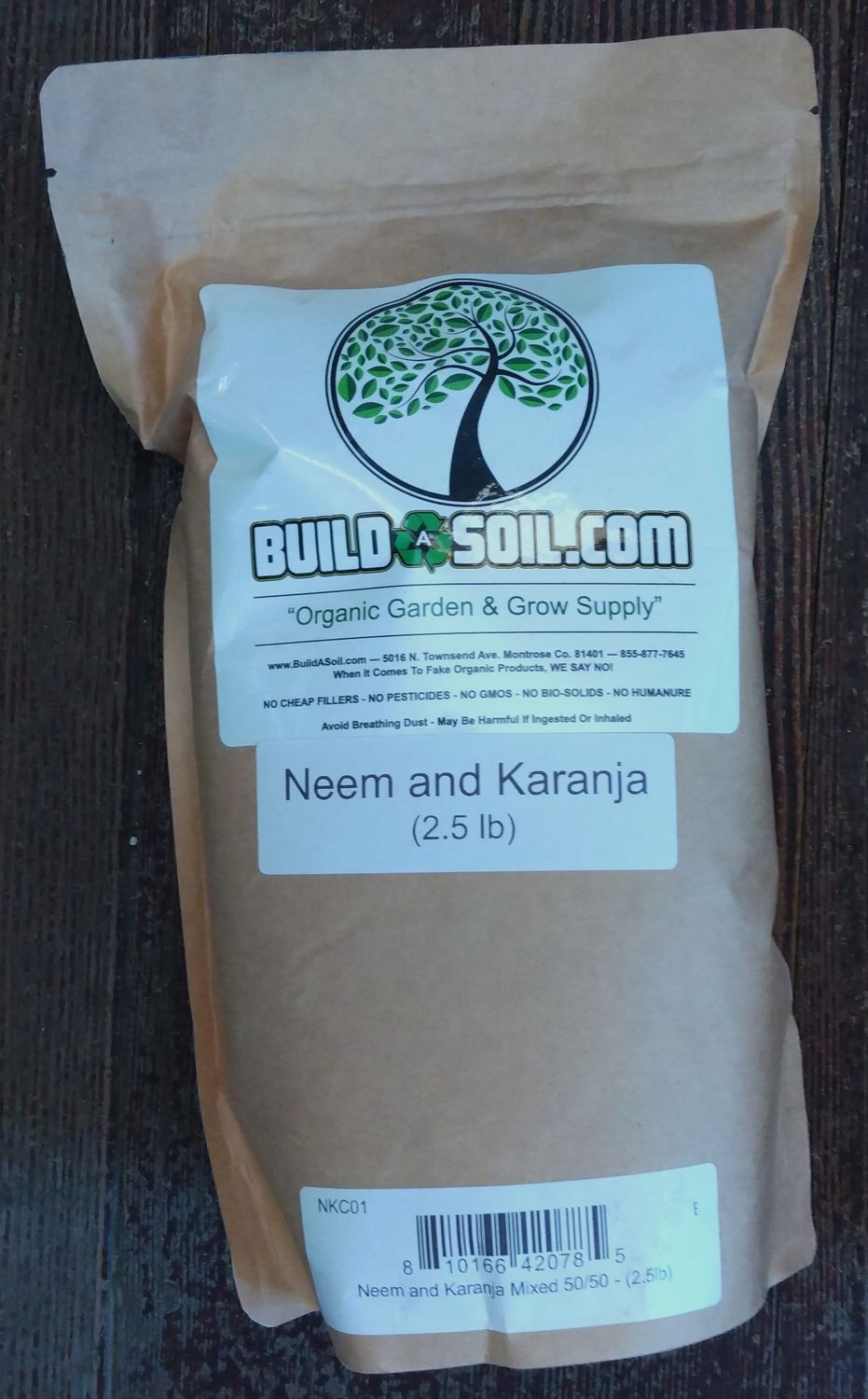 Build A Soil Karanja Cake Ahimsa 2.5 lb Small Bag