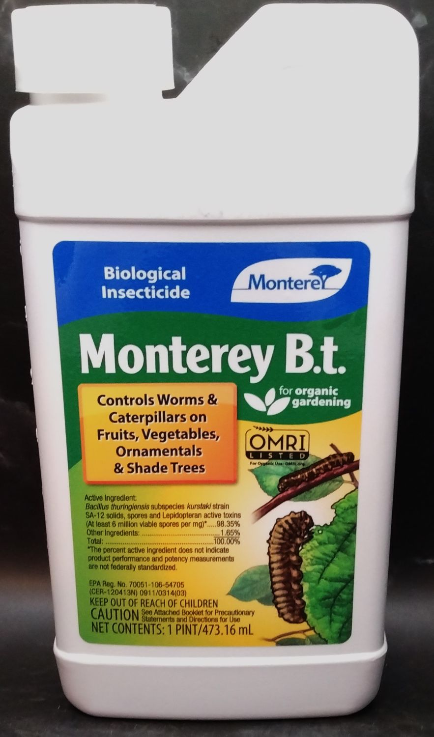 Monterey Bacillus Thuringiensis (B.T.) Biological Insecticide Concentrate