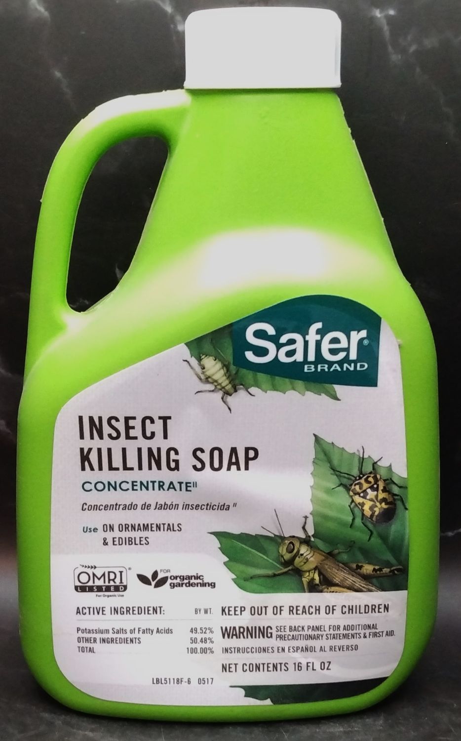 Safer Insect Killing Soap II Concentrate 16 oz (New SKU)