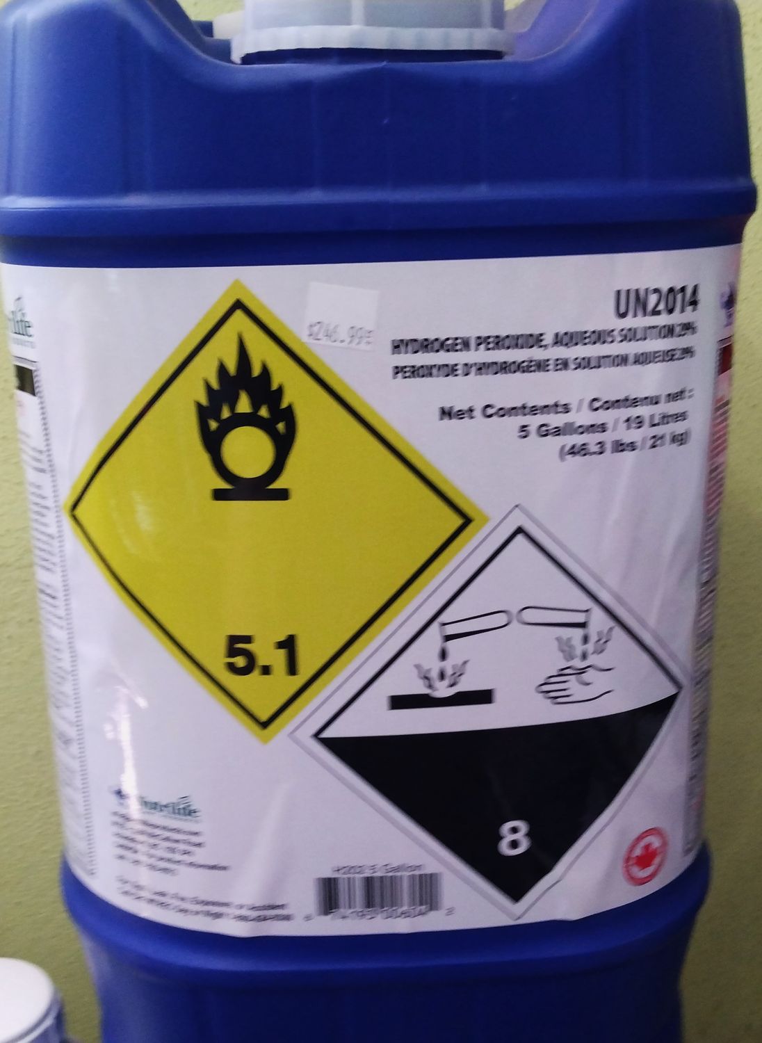 H2O2 Hydrogen Peroxide 29%, 4L