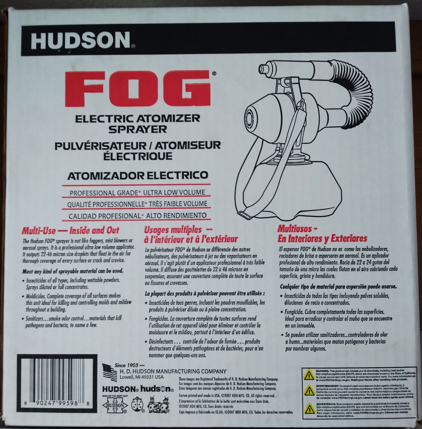Hudson Fog Electric Atomizer Sprayer