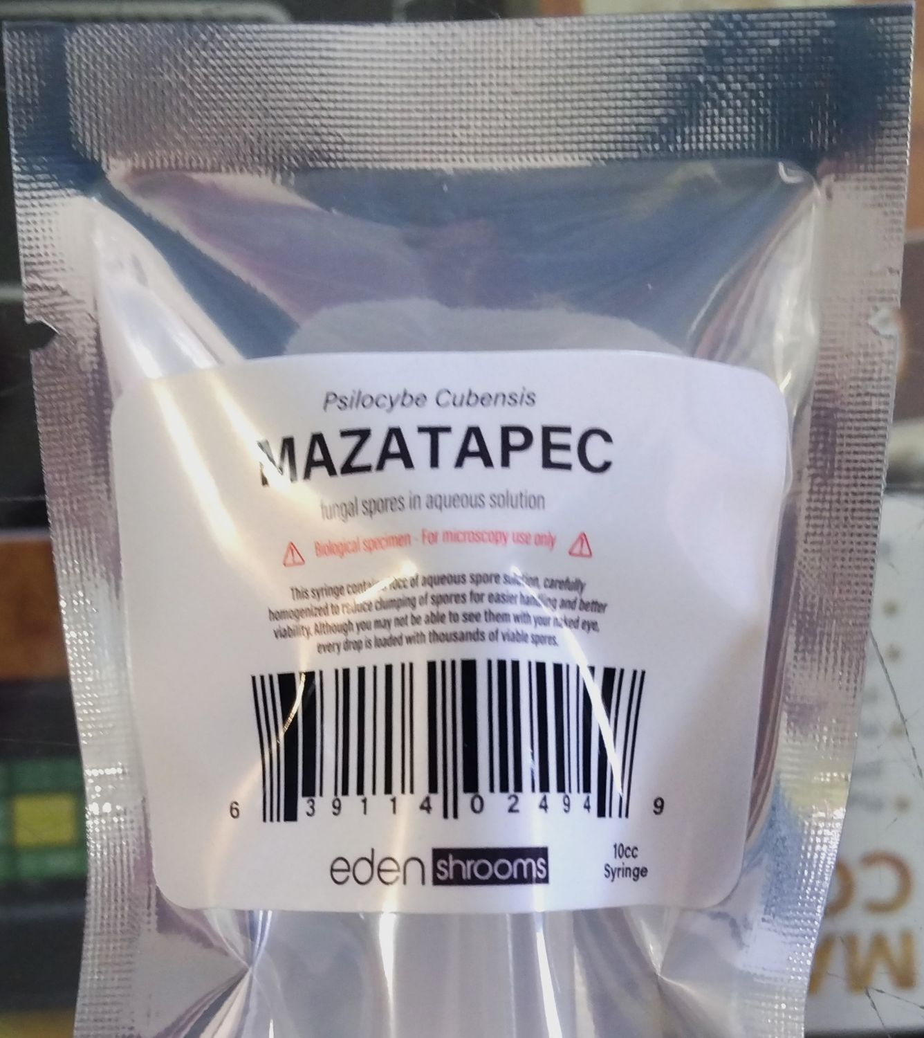 Eden Shrooms Mazatapec Mushroom Spores (For Microscopy Only)