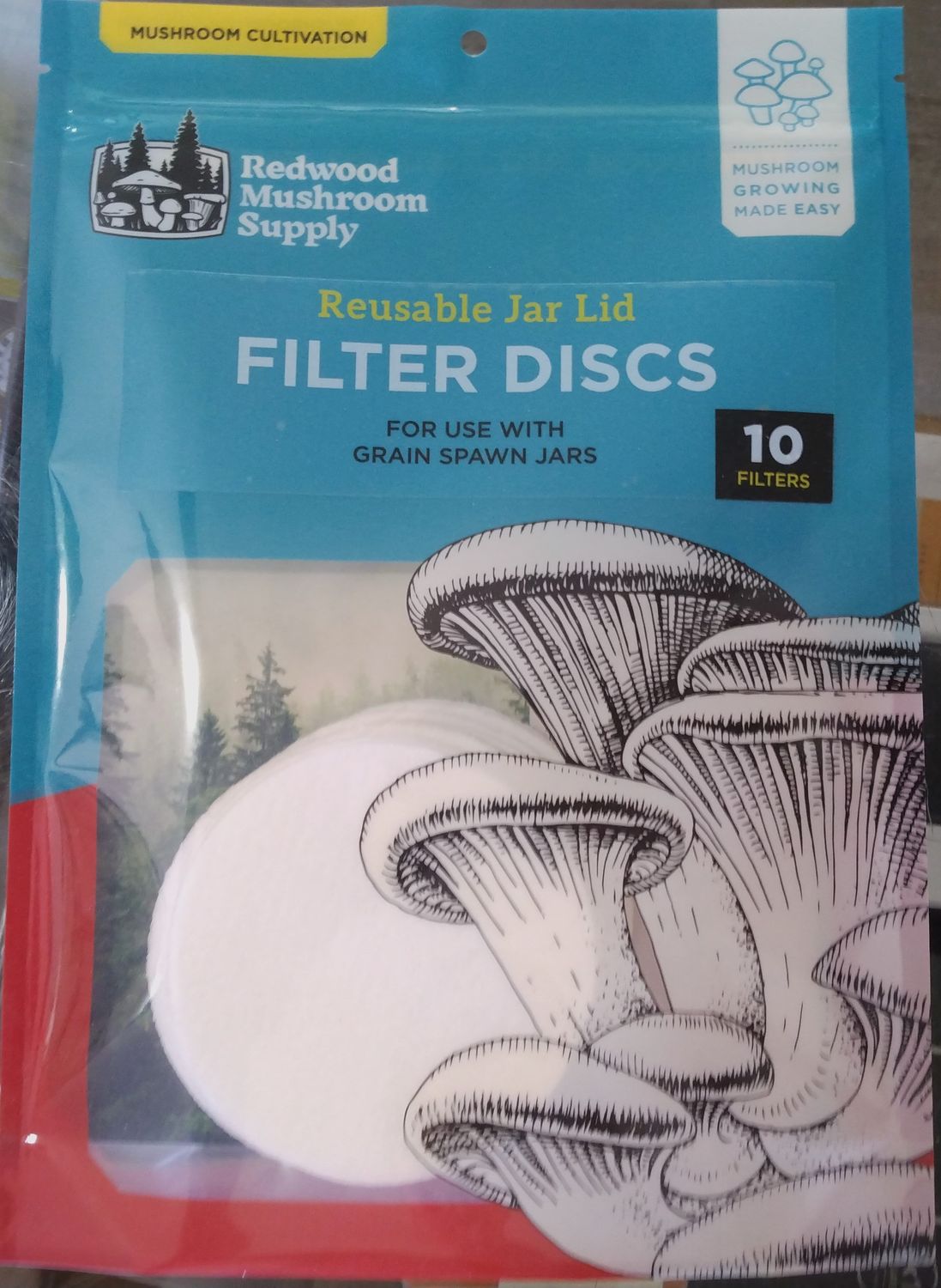 Synthetic Jar Lid Filter 10ct