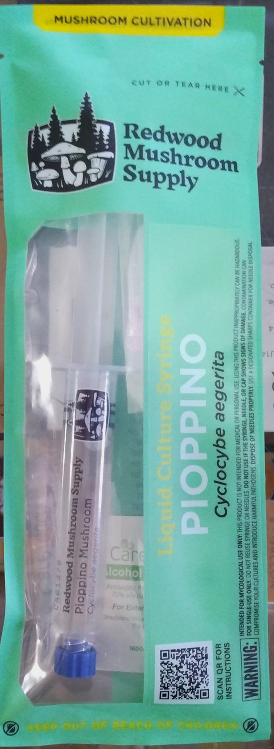Redwood Mushroom Supply Piopinno Spore Syringe