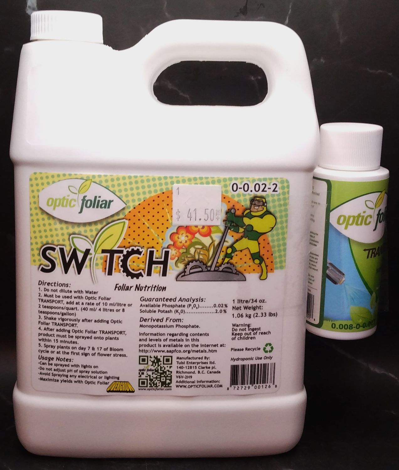 Optic Foliar SWITCH 1l/34oz W Transport