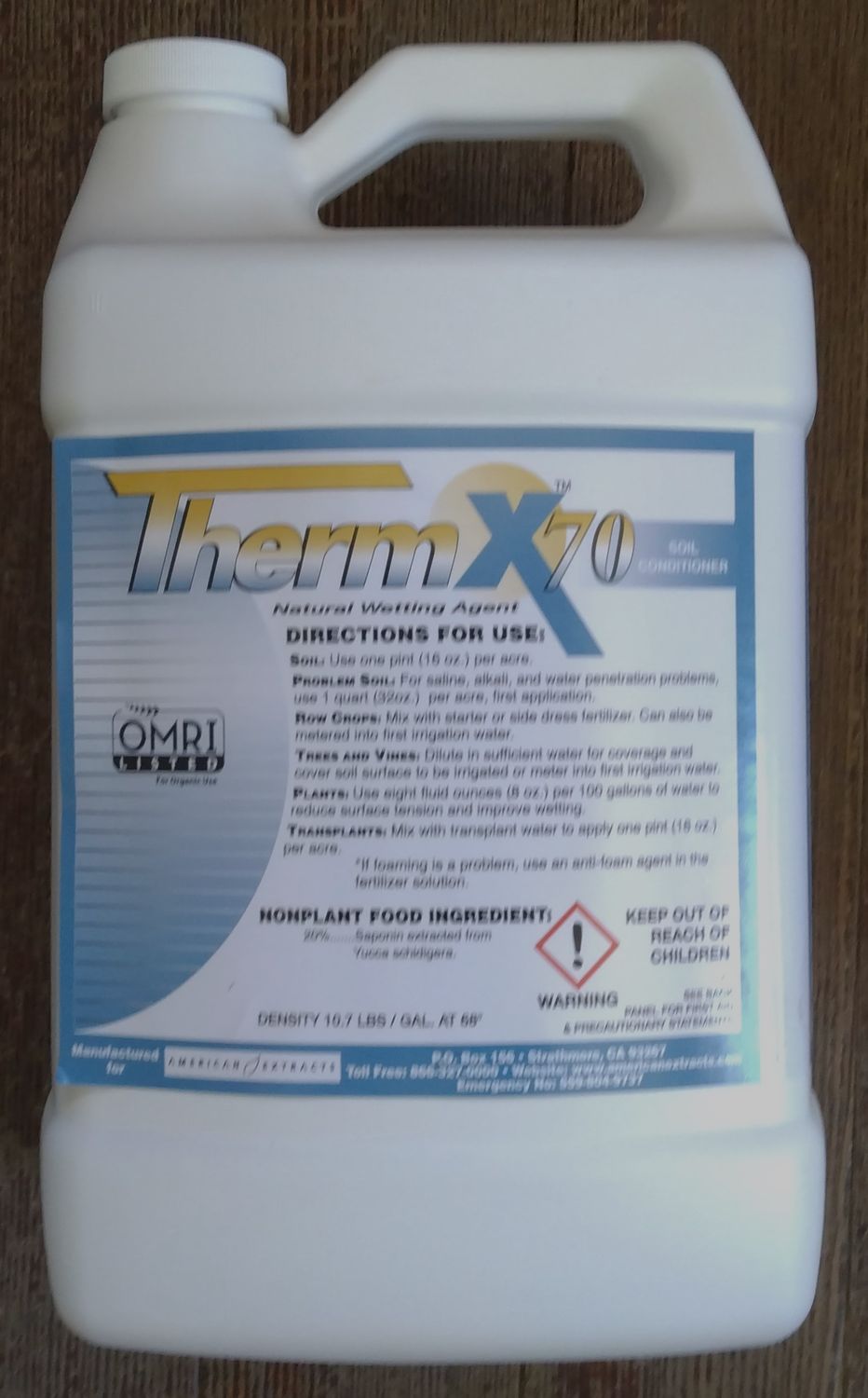 Therm X-70 Yucca Extract, Gallon