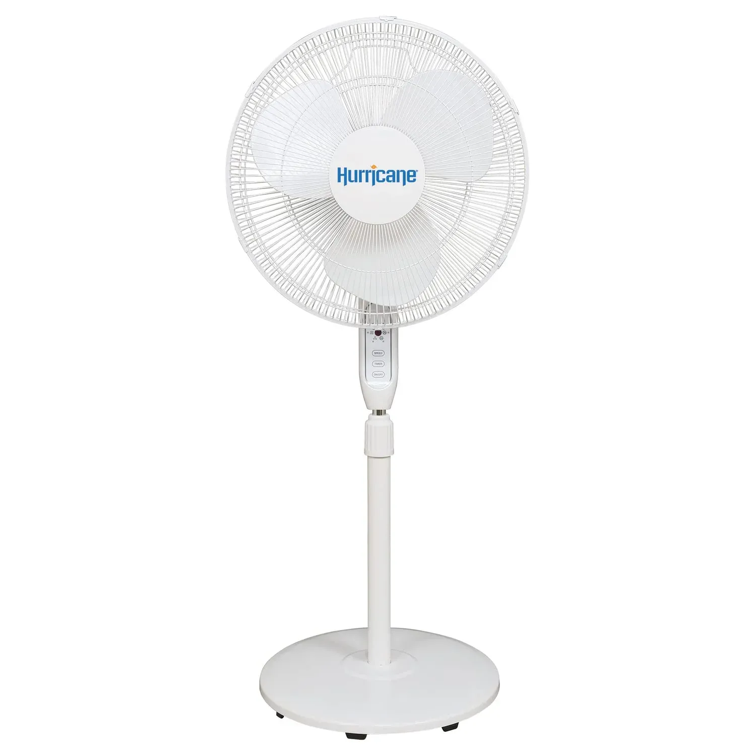 Hurricane Supreme Oscillating Stand Fan W/ Remote 16&quot; White