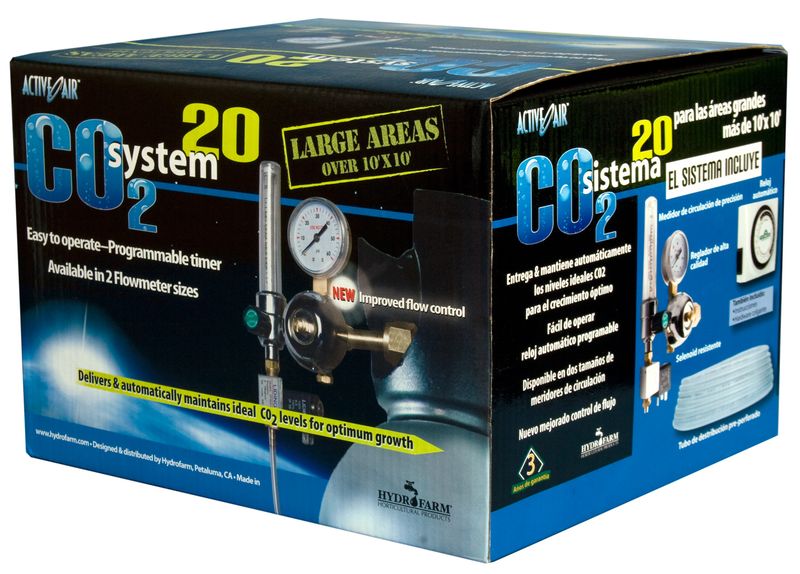 Active Air CO2 System w/ Timer, 1-20cuft/hr