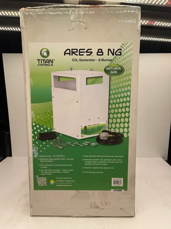 Titan Controls Ares 8-8 Natural Gas Co2 Burner 21.6 Cuft