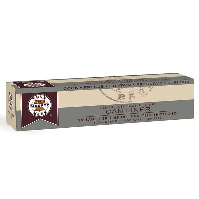 True Liberty Bin Liners, 48&quot; x 30&quot;, 25/pack