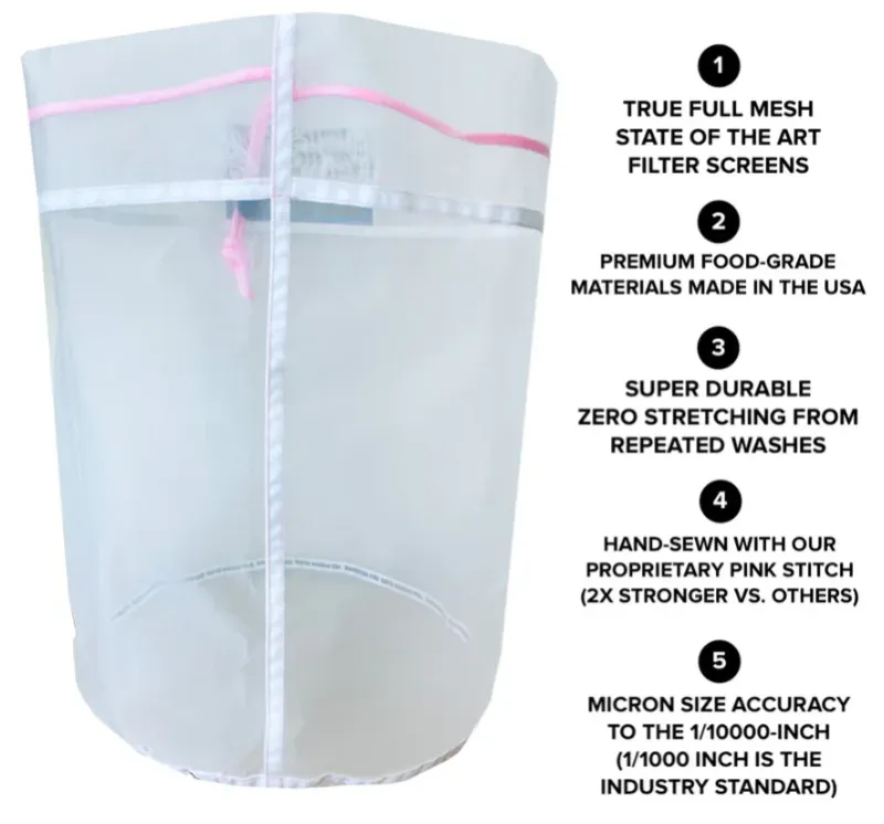 The Press Club 5G All Mesh Wash Bags, 4, 220/160/73/25