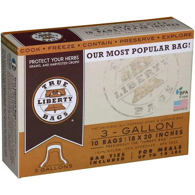 True Liberty Turkey Bags, 3 Gallon, 10/Pack