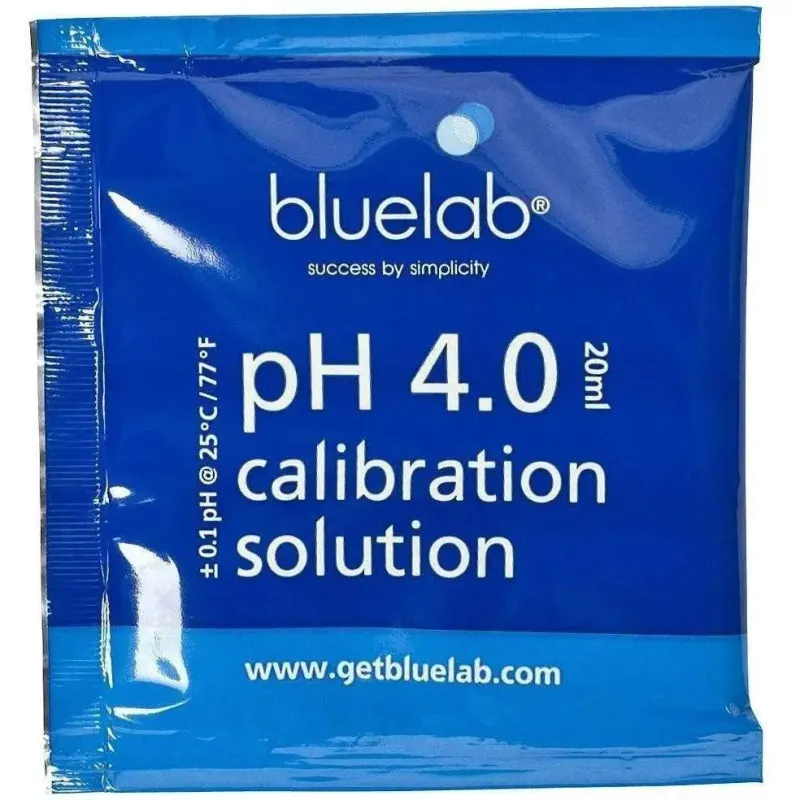 Bluelab pH4 Calibration Solution, 18ml sachet