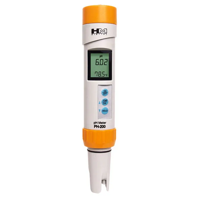 HM Digital Ph-200 Waterproof PH Meter, 0-14.00 PH Range, 0.01 Ph Resolution
