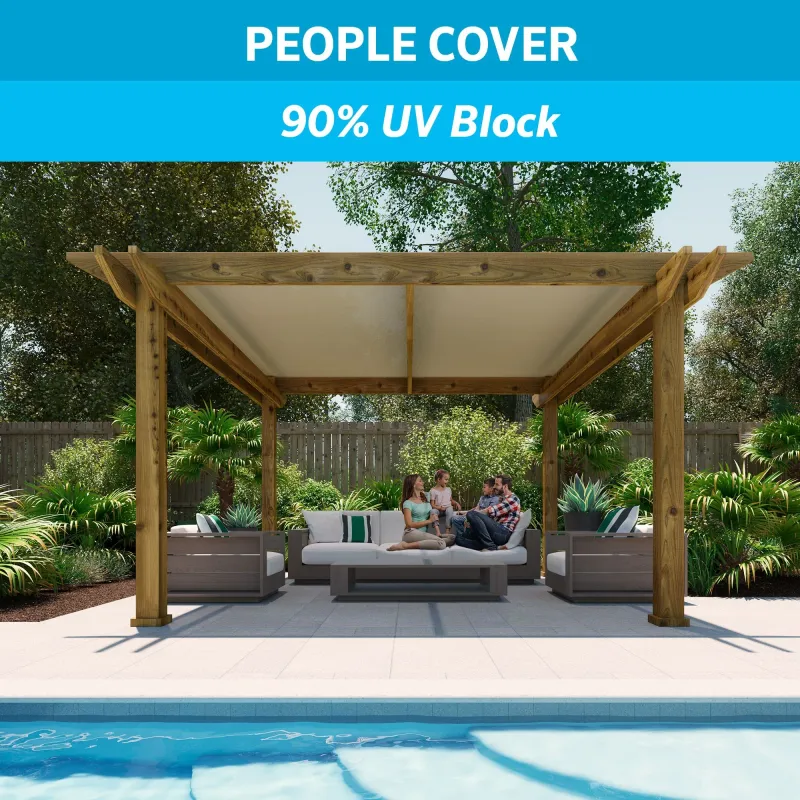 Coolaroo Outdoor Shade Fabric 6x15 Tan