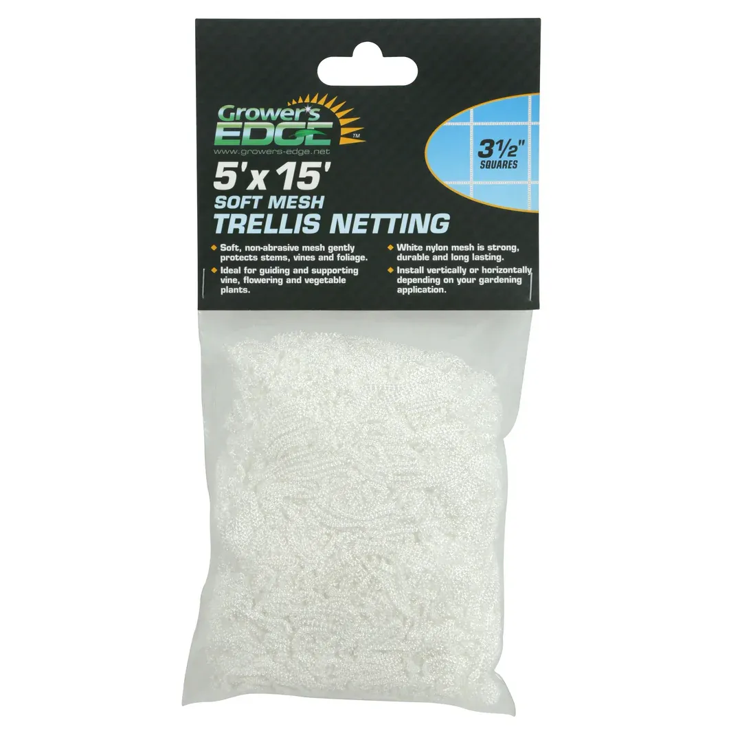 GE Soft Mesh Trellis Net, 5&#39;X15&#39; w/3.5&quot; Squares