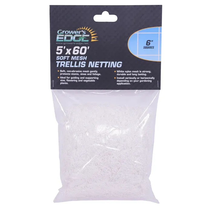 GE Soft Mesh Trellis Net, 5&#39;X60&#39; w/ 6&quot; Squares