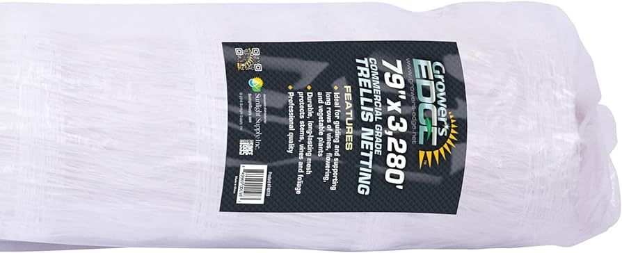 Grower&#39;s Edge 740170 Commercial Grade Trellis Netting, 79 Inch Width