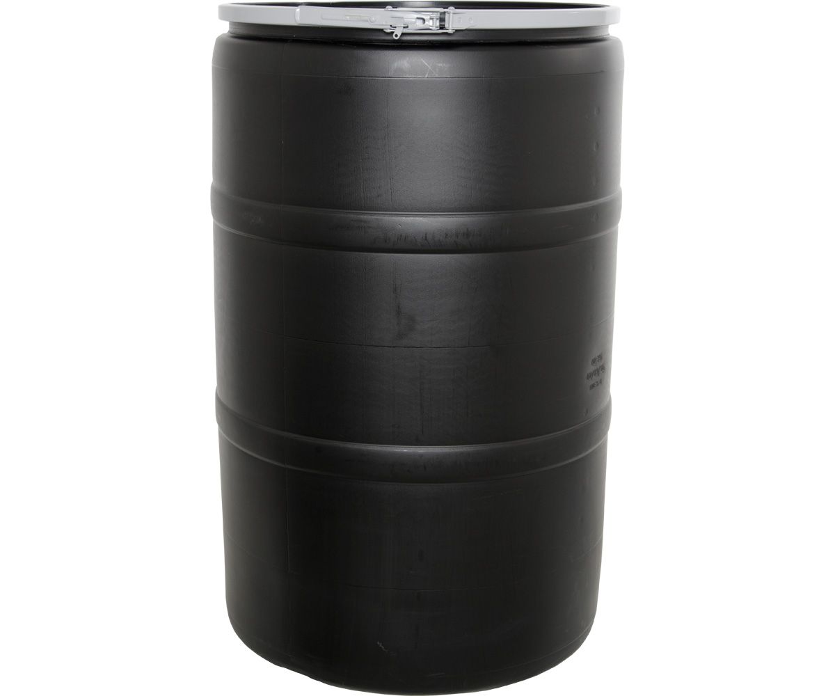 55 Gal Drum W\ Solid Lid And Lock