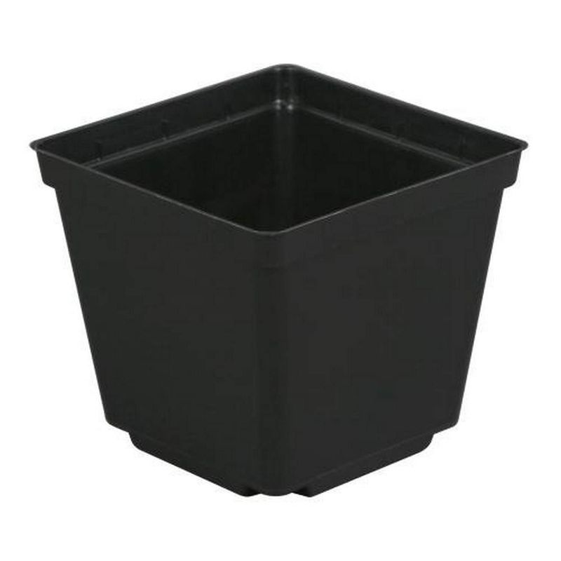 Black Plastic Squares 3.5x3.5x3in