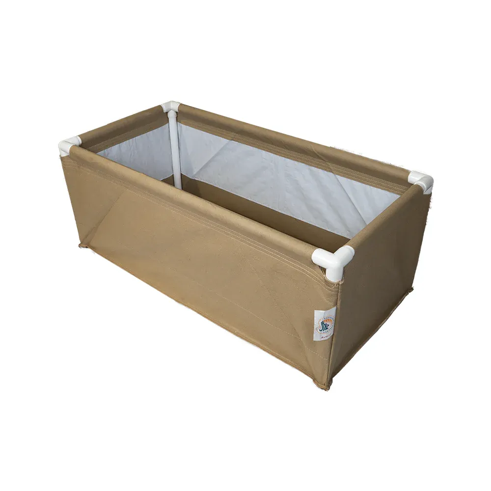 Grassroots Fabric Living Soil Bed - 2&#39;*4&#39;*1.5&#39;, Trellis Fittings