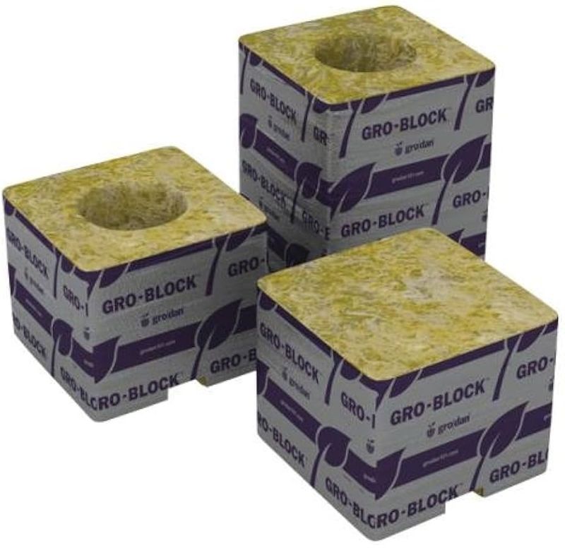 Grodan Delta 4 - 3 In Block 3&quot; X 3&quot; X 2.5&quot;, No Holes