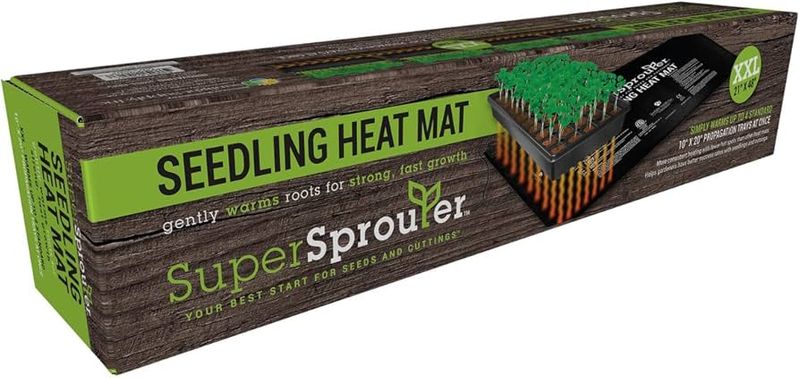 Super Sprouter 2 Tray Seedling Heat Mat 21&quot;X24&quot;