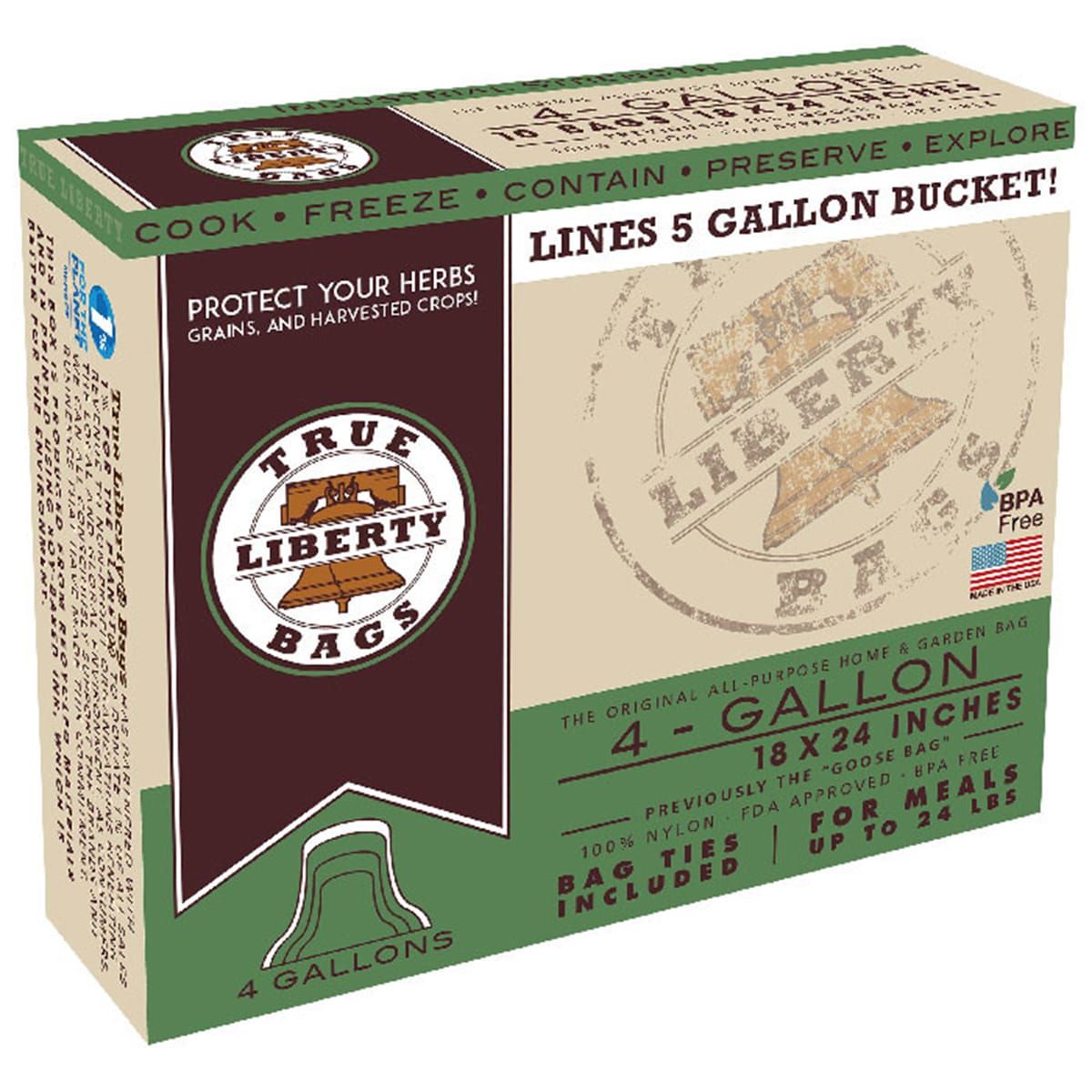 True Liberty Turkey Bags, 4 Gallon, 25/pack