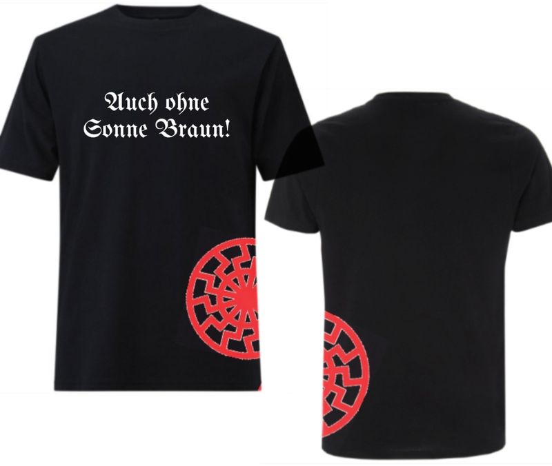 Shirt Auch ohne Sonne Braun.