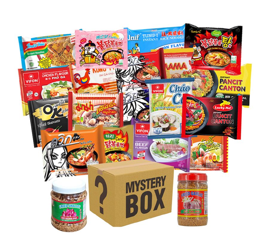 Ramen Sampler Box of 5 with Fried Shallots and Garlic