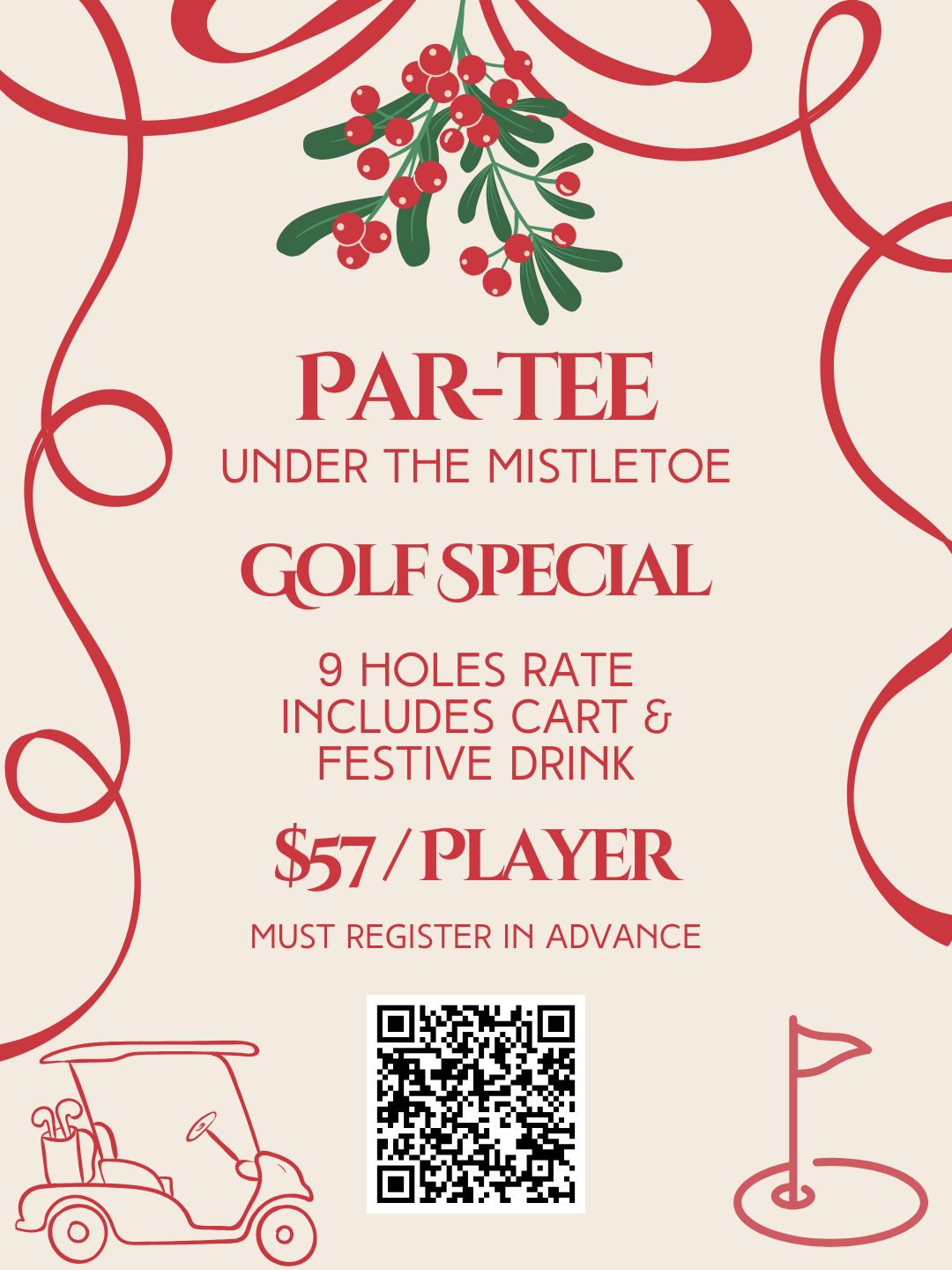 Par-TEE Under the Mistletoe - Tee Time Special