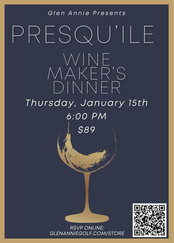 Presqu'ile Wine Dinner (Thursday, January 15th)