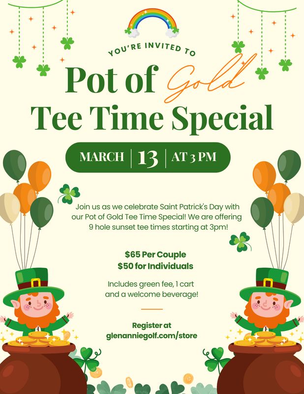 Pot of Gold Tee Time Special
