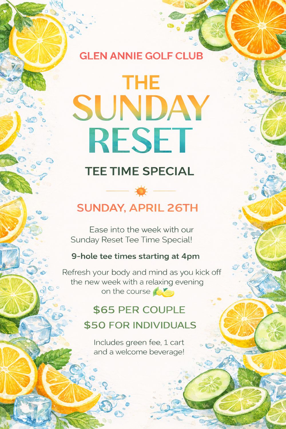 The Sunday Reset Tee Time Special