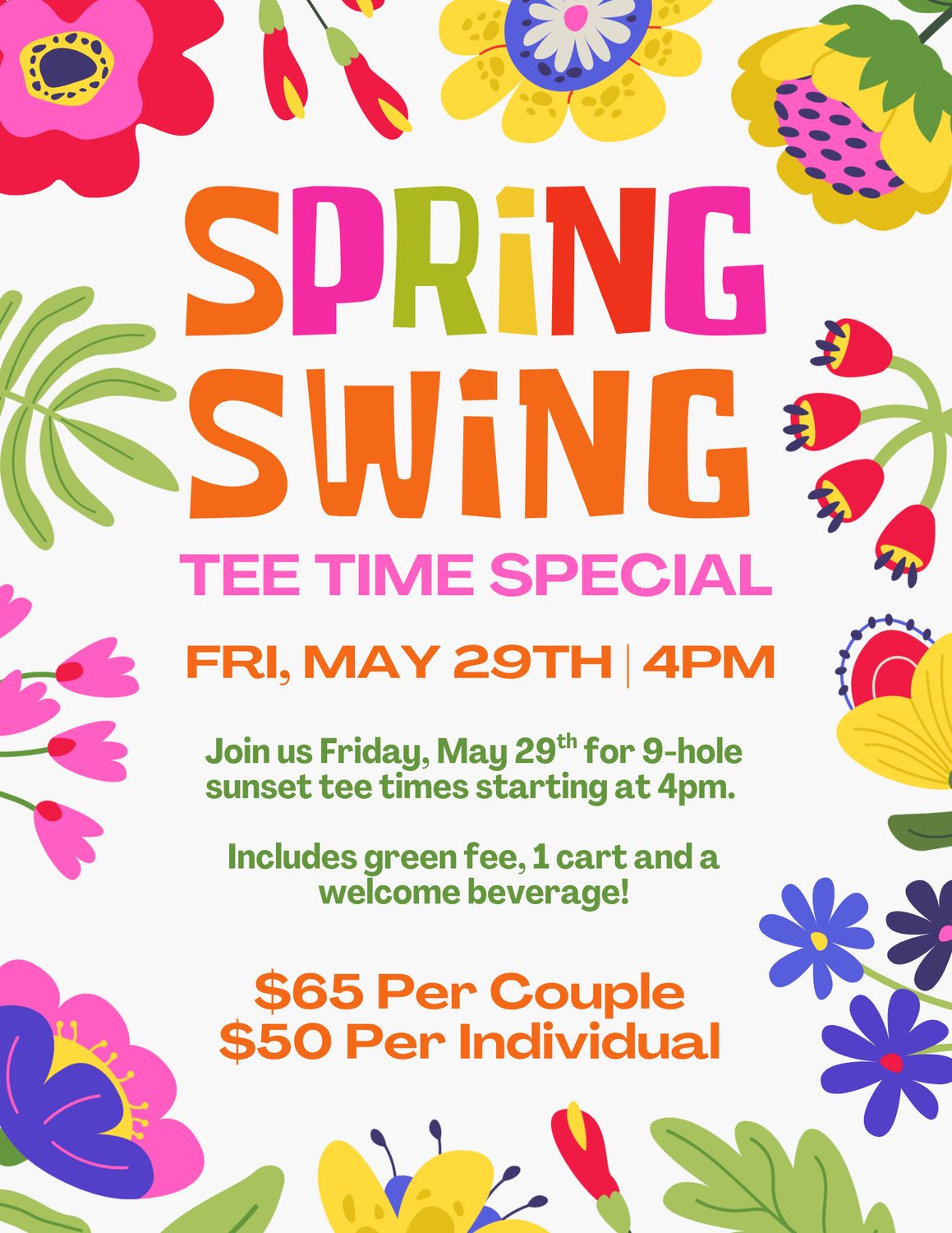 Spring Swing Tee Time Special