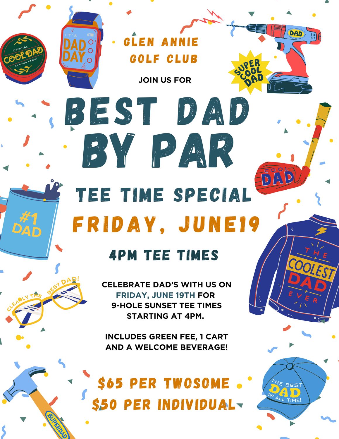 Best Dad by Par Tee Time Special