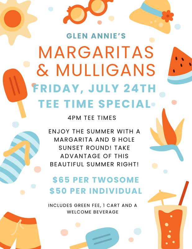 Margaritas & Mulligans Tee Time Special