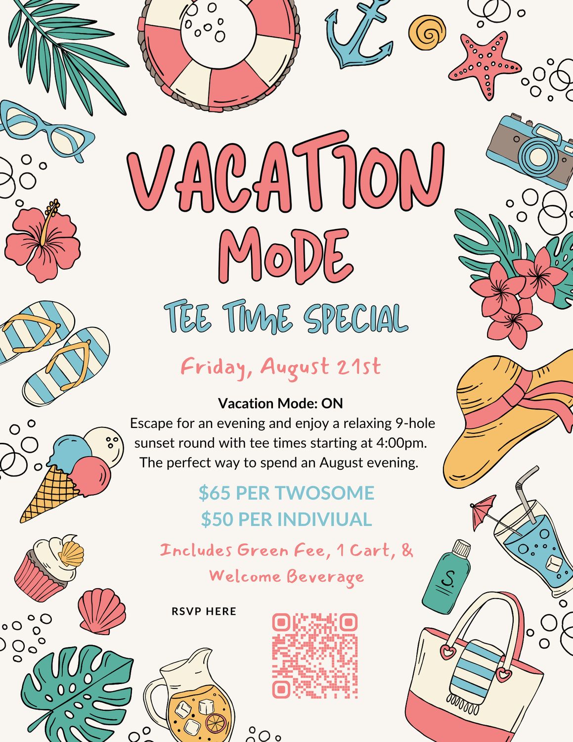 Vacation Mode Tee Time Special