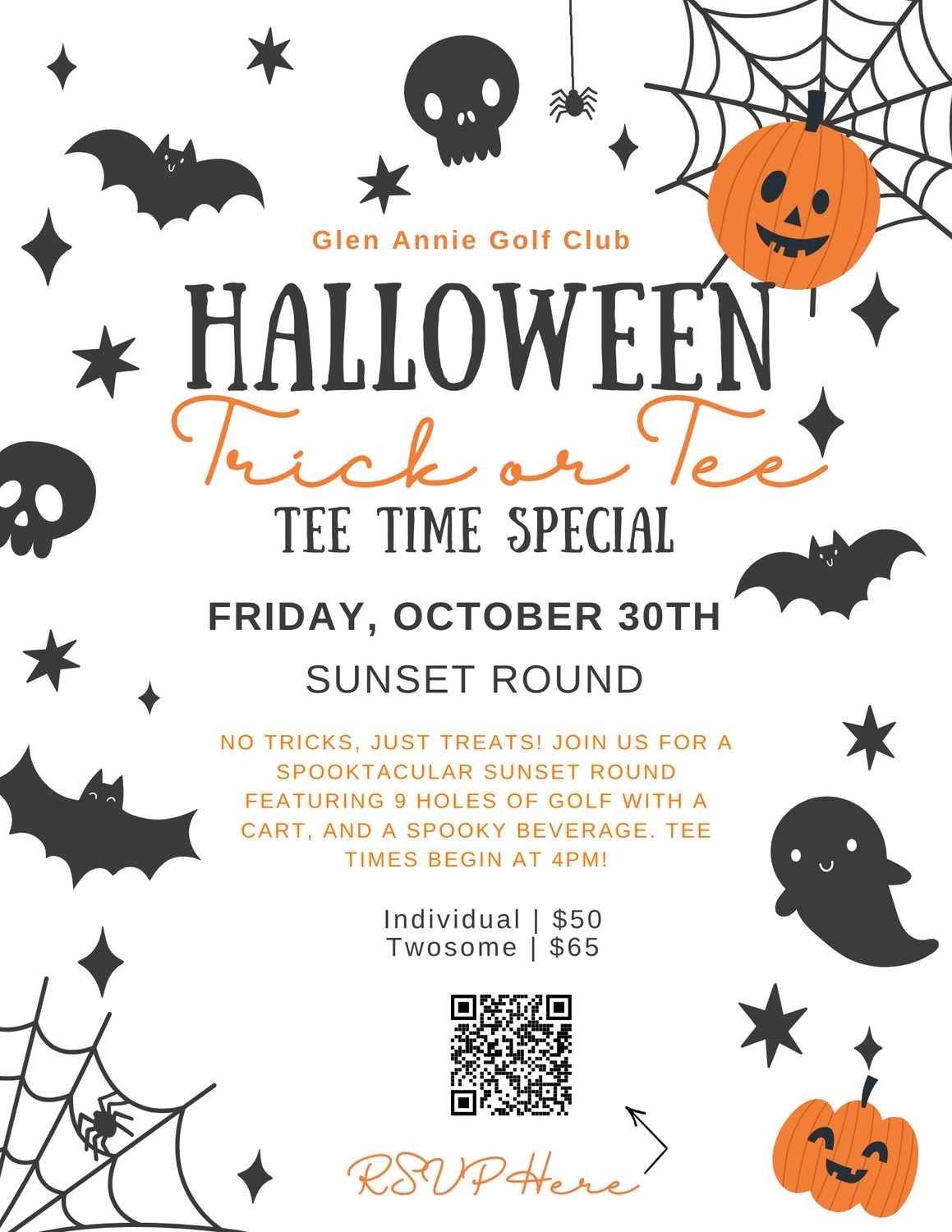Halloween Trick or Tee - Tee Time Special