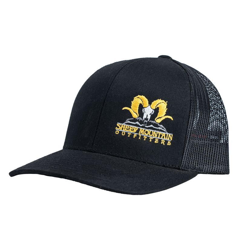 Black SMO Stitched Logo Snapback