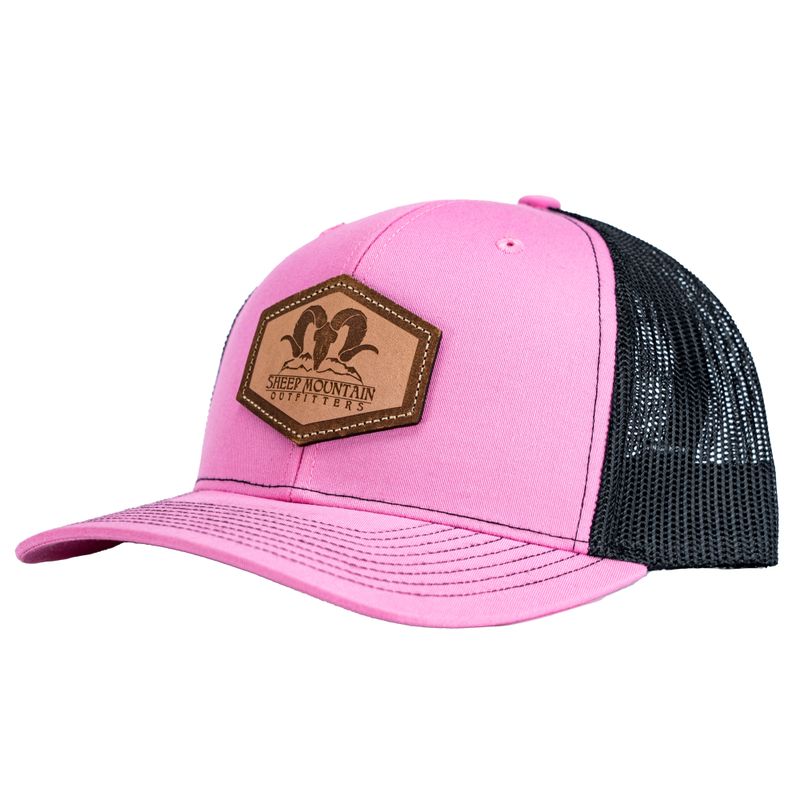 Pink SMO Logo Leather Patch Snapback
