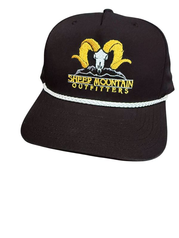 Black SMO Logo Rope Snapback