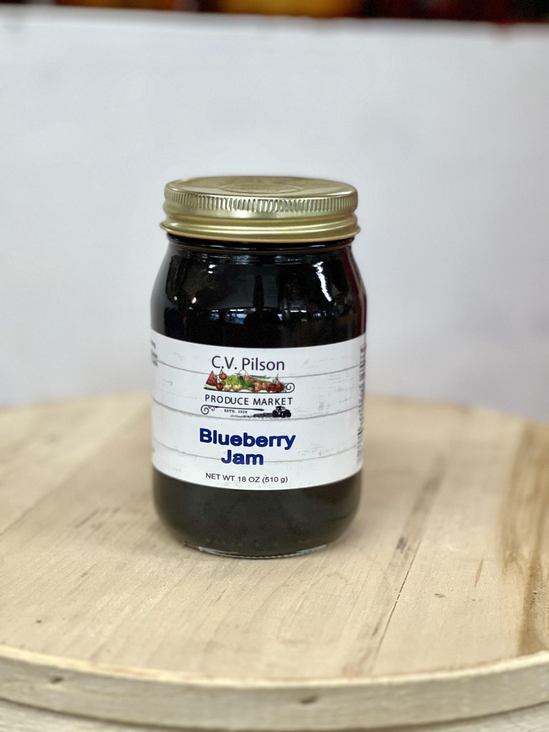 Blueberry Jam 16 Oz