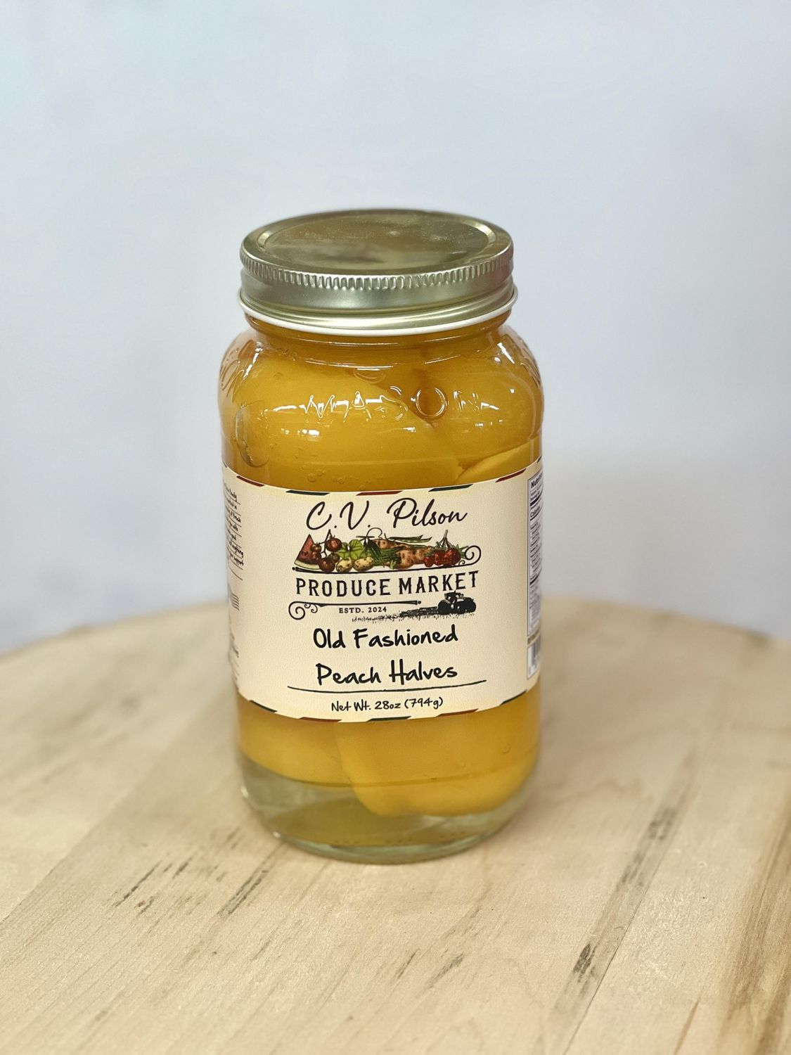 Old Fashioned Peach Halves - 28 oz