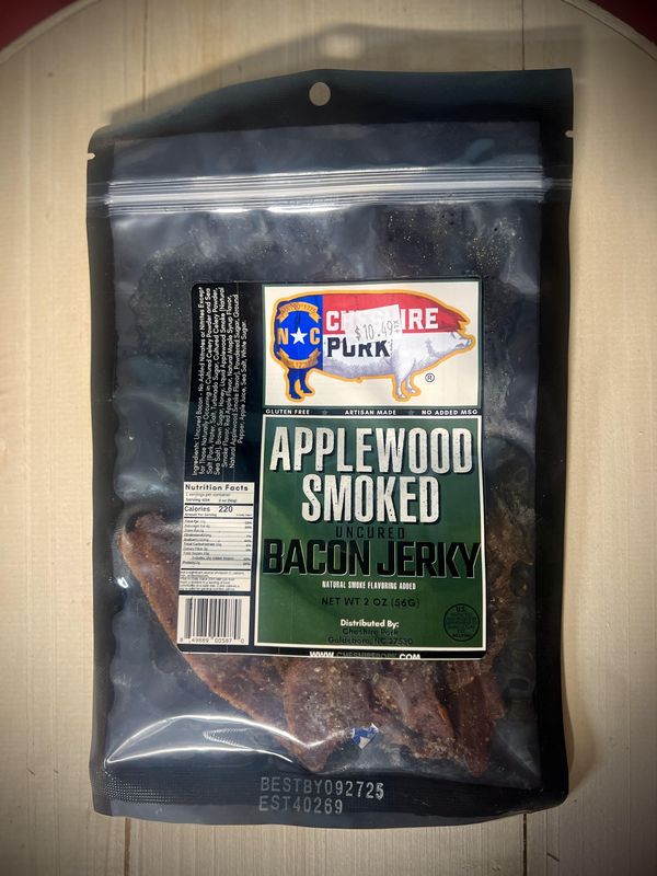 Applewood Smoked Uncured Bacon Jerky