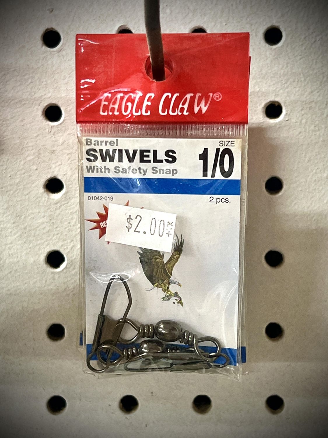 Swivels, Amount: 2 Pack, Size: 1/0, Type: Barrel Swivels