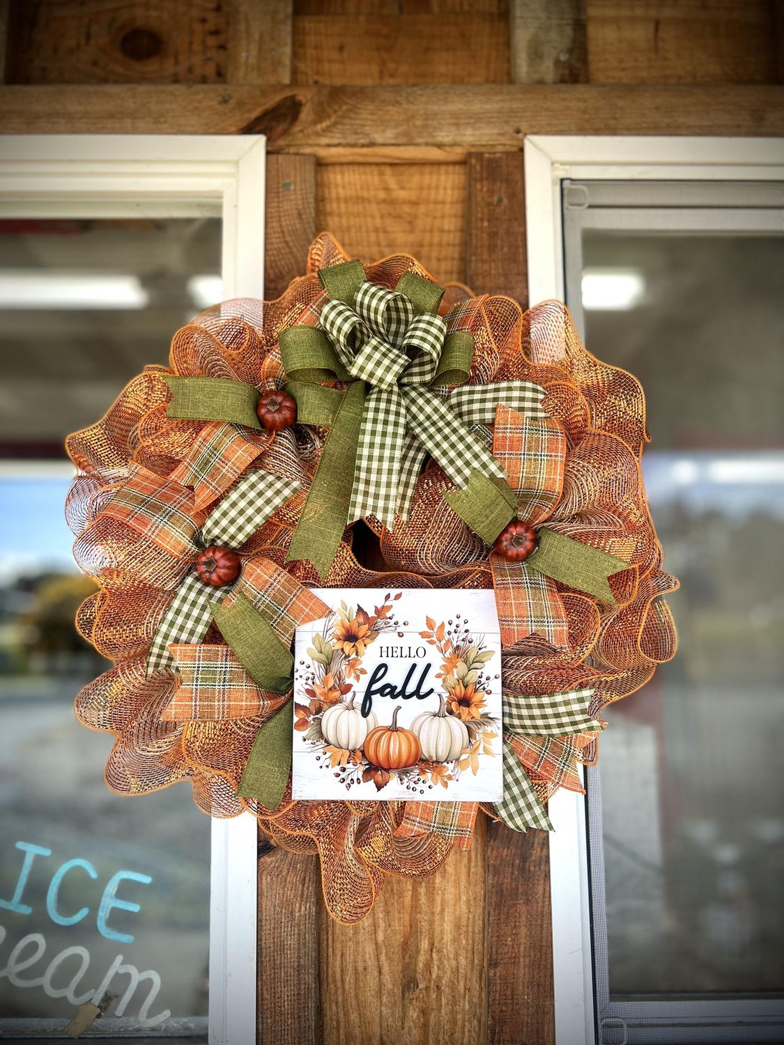 Fall Wreaths, Type: Orange Fall Wreath