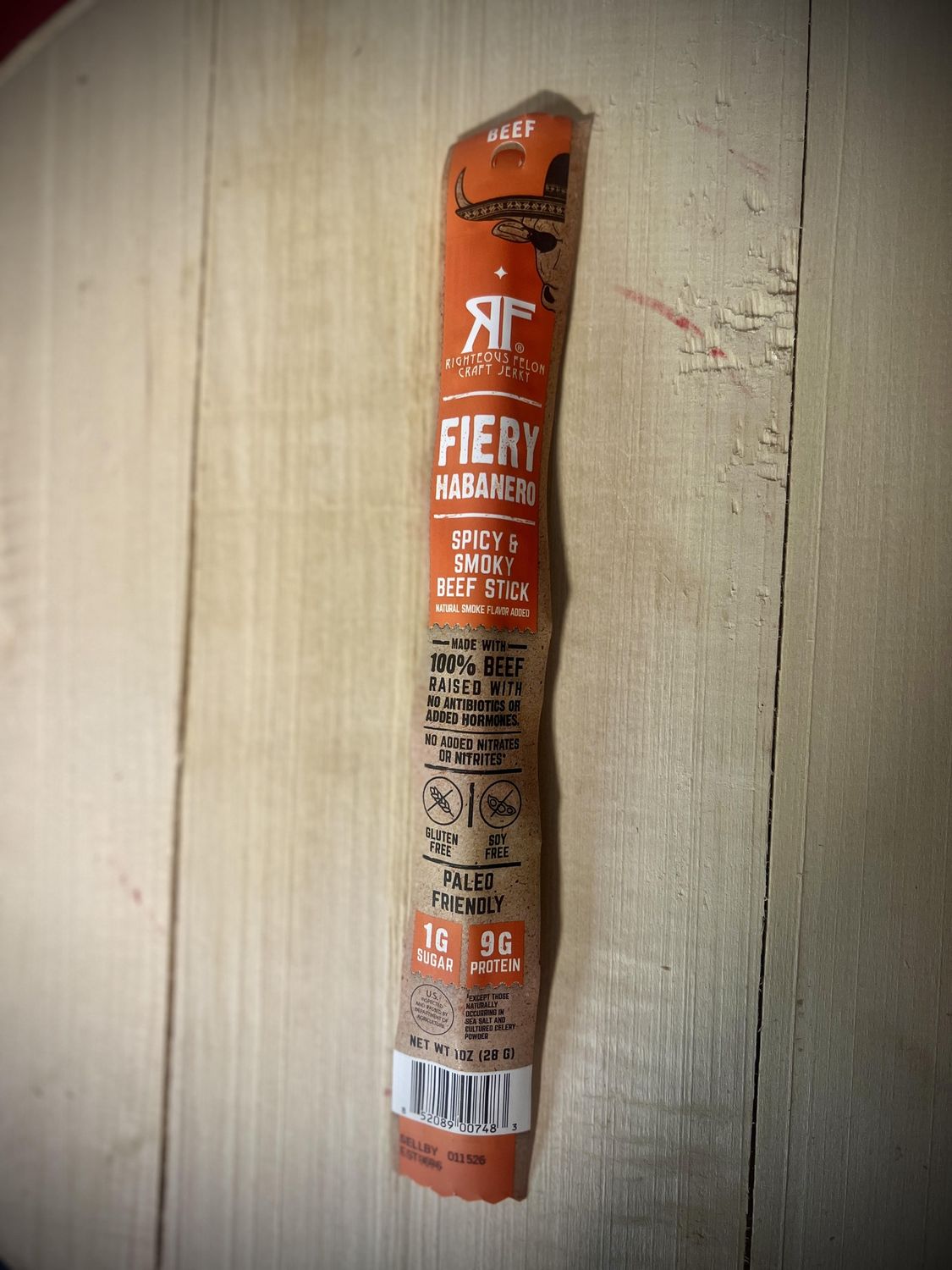 Righteous Felon Beef Stick, Type: Fiery Habanero