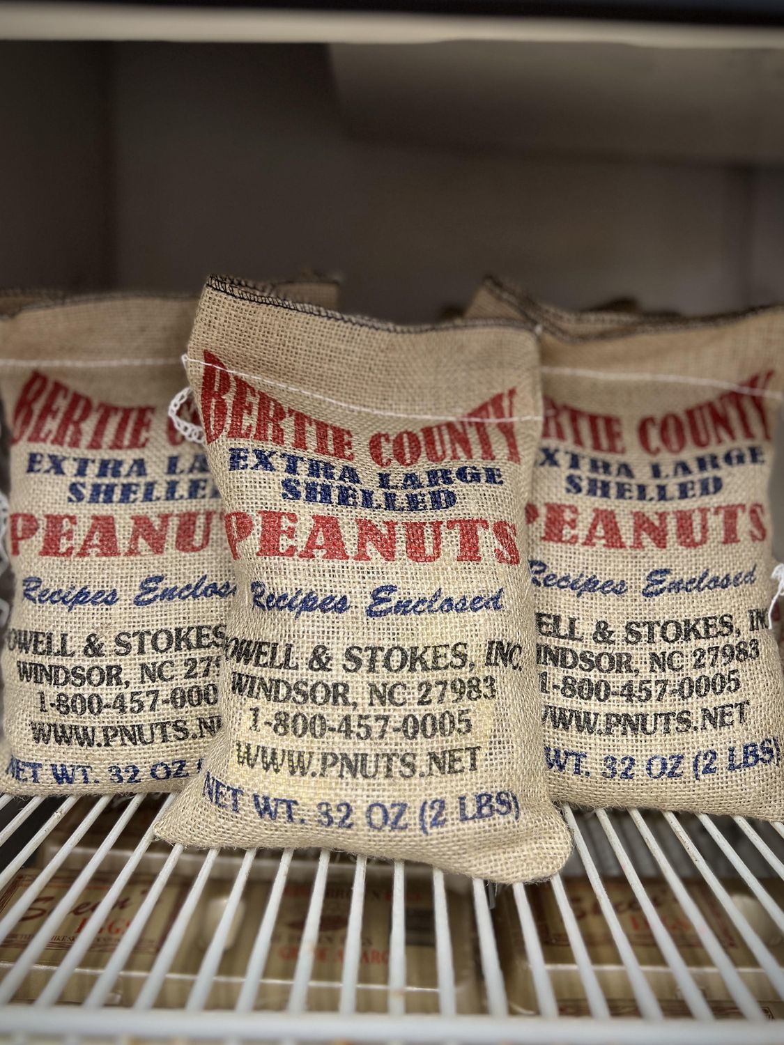 Raw Extra Large Penauts Burlap Sack