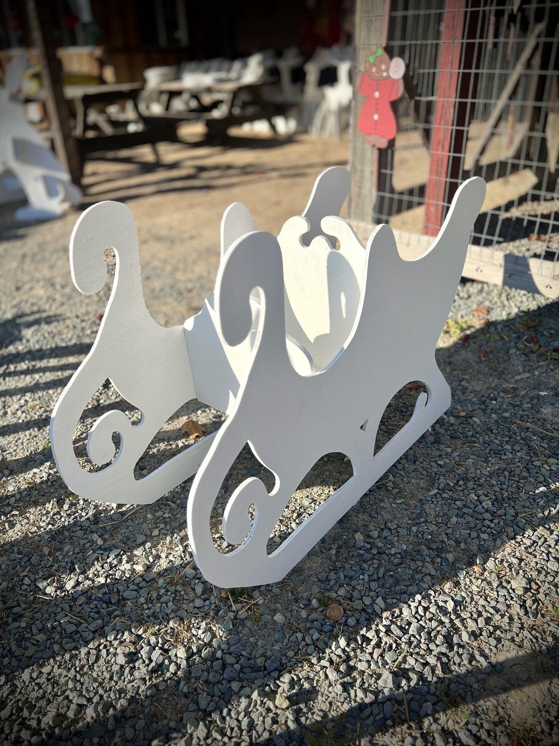 Christmas Cutout Decorations, Type: Large Sleigh